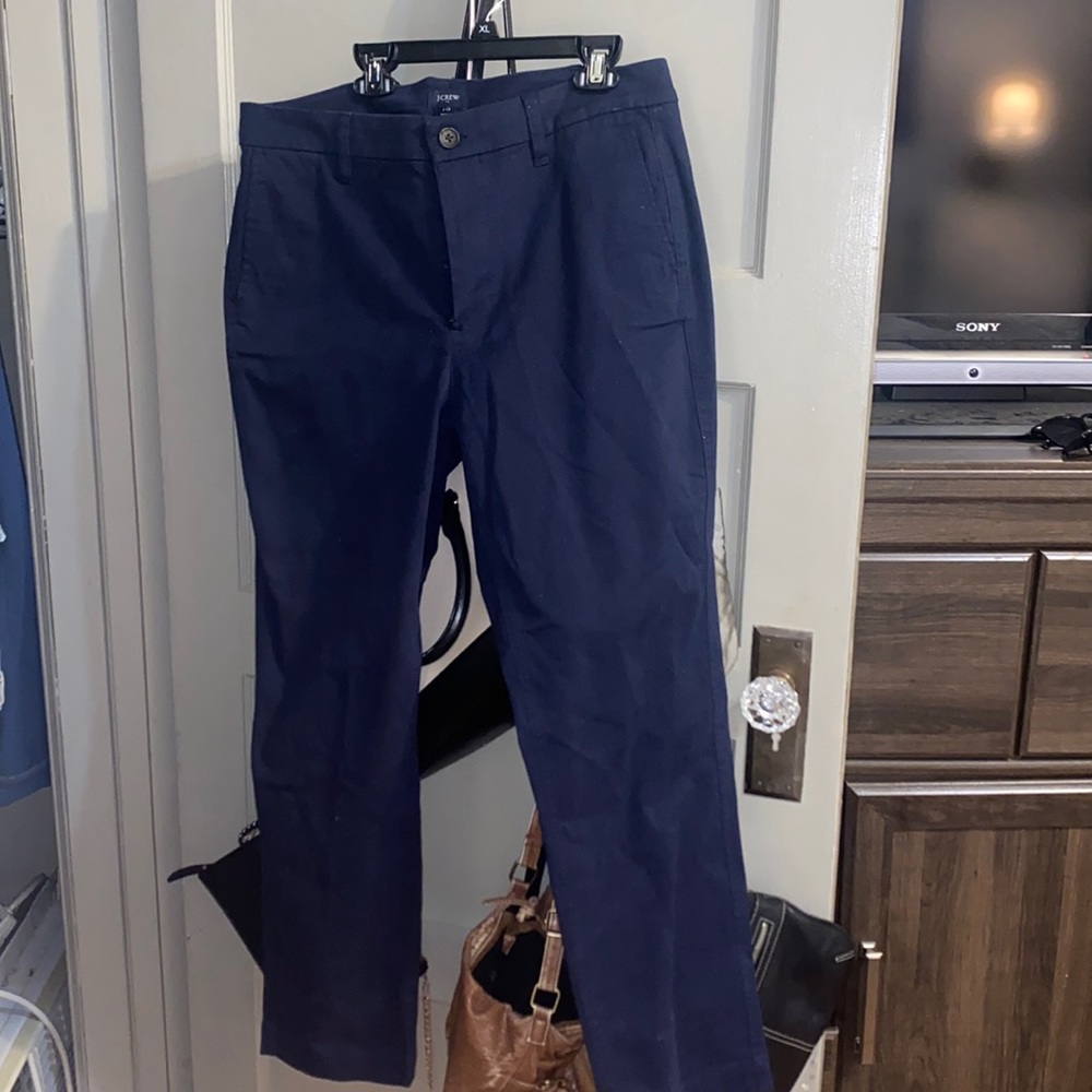 J Crew Mens Navy Pants